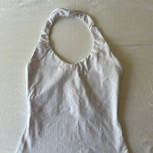 Manners London S summer white halter built-in bra